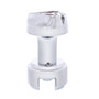 Chrome Ace of Spade 13/15/18 Speed Thread-on Gearshift Knob w/ Adaptor