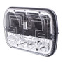 5" X 7" Heated LED Headlight With Polycarbonate Lens & Housing