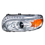 Chrome Projection Headlight W/LED Turn &amp; Position Light For 2008-15 PB 388 &amp; 2008-2020 389