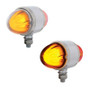 9 LED Dual Function "GLO" Double Face Light - Amber & Red LED/Amber & Red Lens United Pacific 34428d Lens