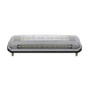 Chrome License Plate Light With White LED Backup Light - White LED/Clears Lens