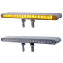 19 LED 12" Reflector Double Face Light Bar - Amber & Red LED/Amber & Red Lens United Pacific 37944ens