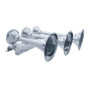 3 Trumpet Horizontal Chrome Train Horn - Right