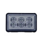 6 High Power LED Rectangular Warning Light W/ Bracket - Amber LED