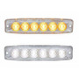 6 High Power LED Super Thin Warning Light - Amber LED/Clear Lens