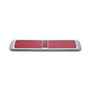 40 LED Stop, Turn & Tail Light w/ Bezel - Red LED/Red Lens