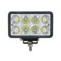 8 High Power LED Rectangular Work Light With Chrome Reflector