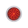 40 LED Deep Dish 4" Stop, Turn & Tail Light - Red LED/Red Lens