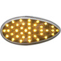 39 LED "Teardrop" Auxiliary Light - Amber LED/Chrome Lens United Pacific 39808B