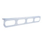 Stainless Light Bracket w/ Four Oval Light Cutouts