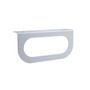 Stainless Light Bracket w/ One Oval Light Cutout