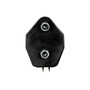 30" Black 45 Degree Angled Heavy Duty Mud Flap Hanger - 2 1/2" Bolt Pattern
