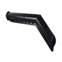 30" Black 45 Degree Angled Heavy Duty Mud Flap Hanger - 2 1/2" Bolt Pattern