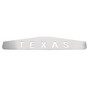 4" X 24" Chrome Texas Bottom Mud Flap Plate - Welded Stud