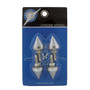 Chrome Spike License Plate Fastener (4 Pack)