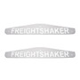 4" X 24" Chrome Freightshaker Bottom Mud Flap Plate - Bolt Thru