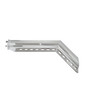 30" Chrome 45 Degree Angled Heavy Duty Mud Flap Hanger - 1 1/8" Bolt Pattern