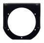 4" Black Light Bracket W/ Flange - 1 Cutout