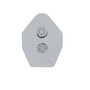 30" Stainless 45 Degree Angled Heavy Duty Mud Flap Hanger - 1 1/8" Bolt Pattern