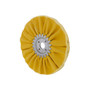 6" Yellow Treated Airway Buff - 5/8" & 1/2" Arbor