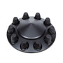 Matte Black Pointed Front Axle Cover With 33mm Thread-on Nut Cover