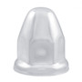 1 1/2" x 2 1/4" Chrome Steel Bullet Nut Cover w/ Flange (10 Pack)