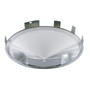 Universal Chrome Pointed Front Hub Cap - 1" Lip