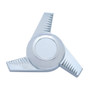 Chrome Plastic 3 Bar Right Swing Hub Cap Spinner Only