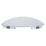 6 Uneven Notched Chrome Dome Front Hub Cap - 1" Lip