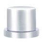 11/16" x 15/16" Chrome Plastic Flat Top Nut Cover - Push-On (10 Pack)