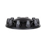 Matte Black Dome Front Axle Cover With 33mm Thread-on Nut Cover
