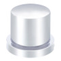 15/16" x 1 3/16" Chrome Plastic Flat Top Nut Cover - Push-On (10 Pack)