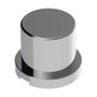 15/16" x 1 3/16" Chrome Plastic Flat Top Nut Cover - Push-On (10 Pack)