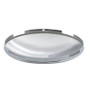 4 Even Notched Stainless Steel Pointed Front Hub Cap - 1" Lip