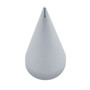33mm x 4 1/2" Chrome Plastic X Spike Nut Cover - Thread-On (Box of 10)