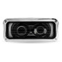 Heated Chrome Backlit LED Projector Headlight Assembly