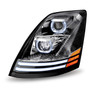 Volvo VNL LED Projector Headlight Assembly - Chrome