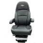 Black - Dual Armrests Atlas II DLX Leatherette Seat Without Heat
