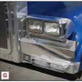 Peterbilt 379 Solid Mount Fender Guards - For Double Rectangular Headlight