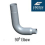 90 Degree Seamless Chrome Elbow - 6"