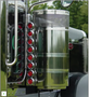 Rear 15" Premium Donaldson Breather Brackets with (16) Bulls-Eye Lights and Bezels, Peterbilt