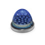 Dual Revolution Amber/Blue Watermelon LED with Reflector Cup & Lock Ring (19 Diodes)