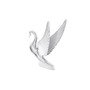 Chrome Swan Ornament