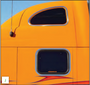 Peterbilt 387 Sleeper Upper & Lower Window Trims