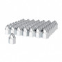 1-1/2" X 2-3/4" Chrome Plastic Bullet Nut Cover - Push-On (Bulk)