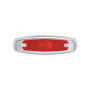2 LED Rectangular Clearance/Marker Light - Red LED/Red Lens