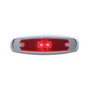 2 LED Rectangular Clearance/Marker Light - Red LED/Red Lens