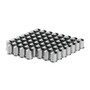 1-1/2" X 3" Chrome Plastic Pointed Nut Covers - Push-On (20-Pack)