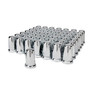 33mm X 3-1/4" Chrome Plastic Tall Classic Nut Covers - Push-On (60-Pack)