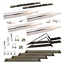 STAINLESS STEEL FULL FENDER MOUNTING KIT WITH TRIANGULAR UNDERMOUNTS (14 GA. | THREADED POST MOUNT)